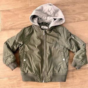 H&M Army Green Bomber Jacket - 3/4T